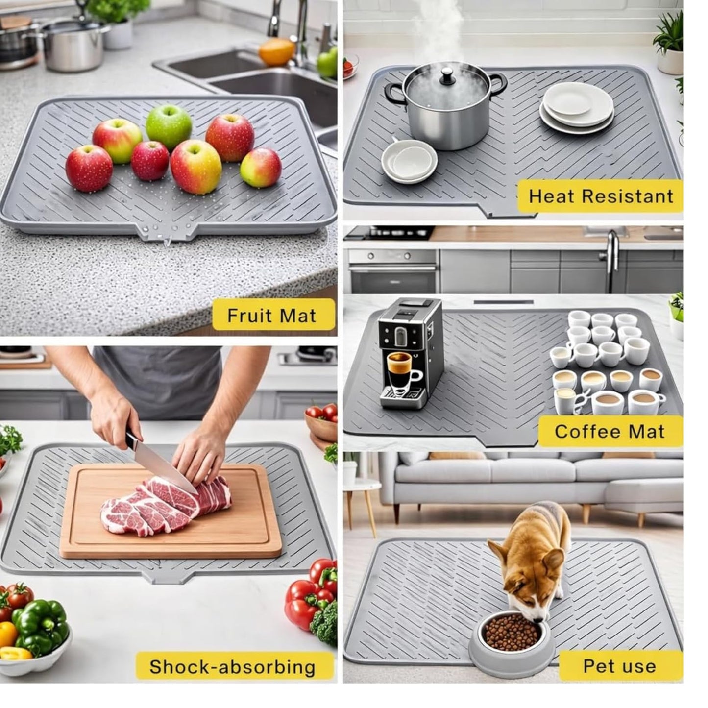 Silicone Dish Drying Mat |🔥Flat 50% Savings🔥